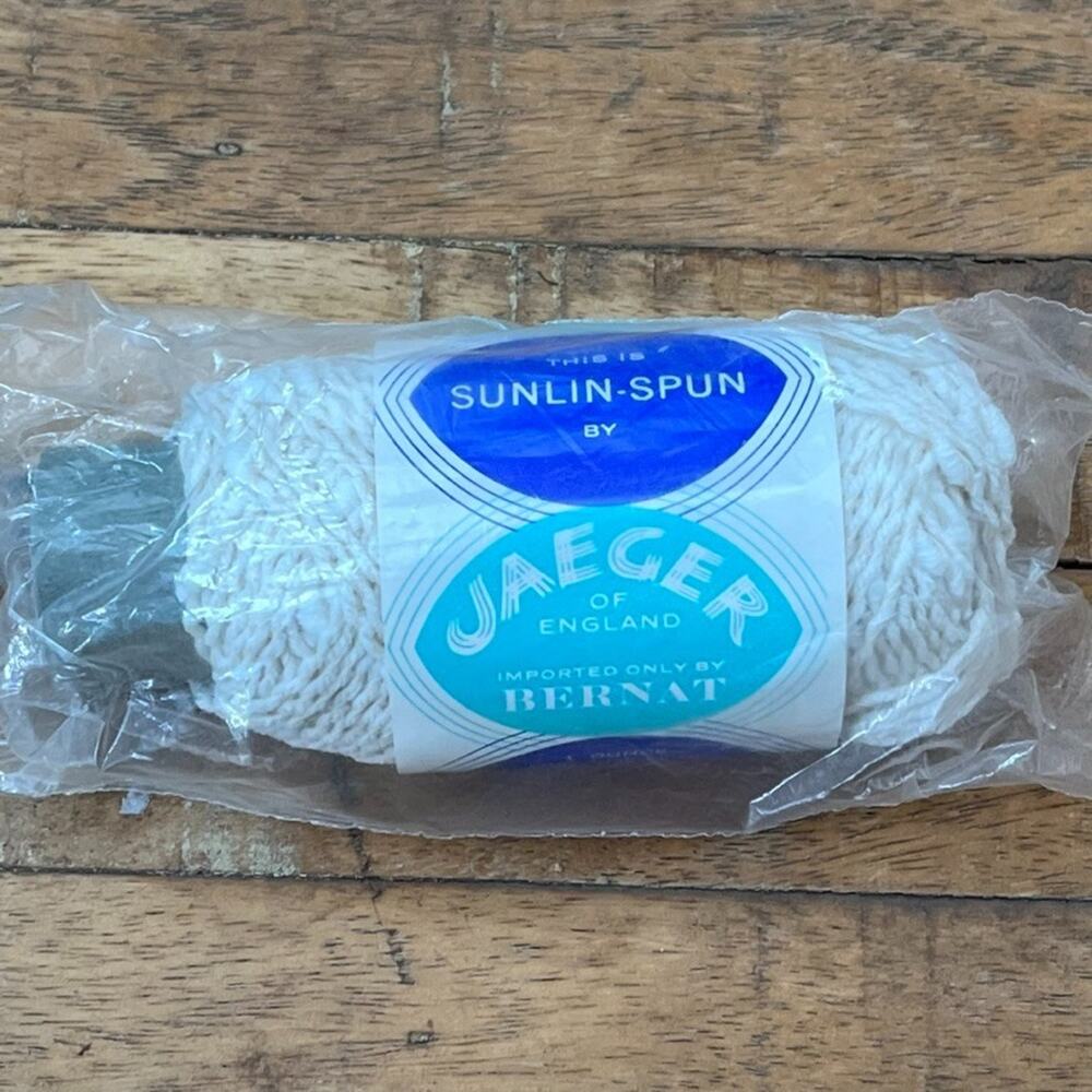 Jaeger of England Yarn Sunlin Spun White Irish Linen Blend